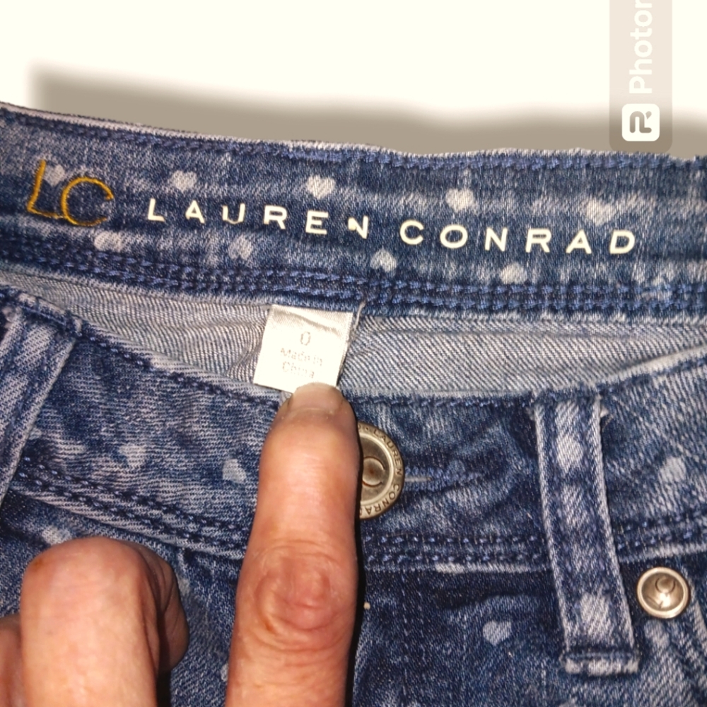 Lauren Conrad Skinny Polkadot Jeans